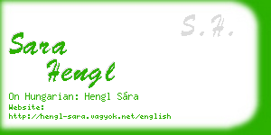 sara hengl business card