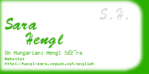 sara hengl business card